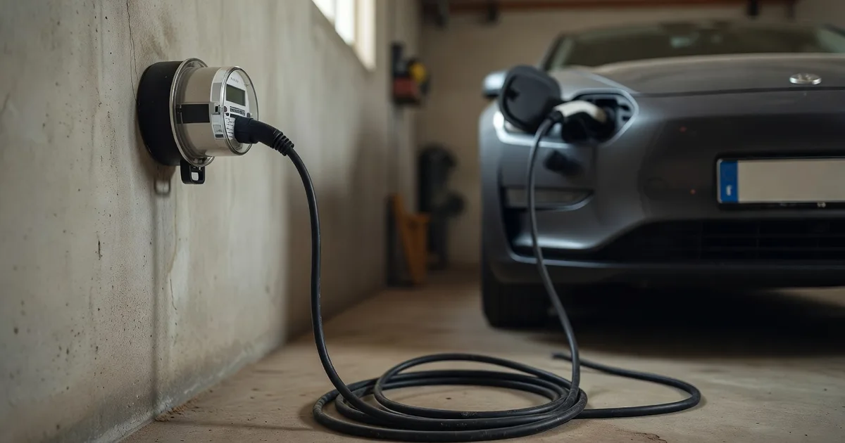 How many kWh does it take to charge an electric car? 18 cars, measured from the wall